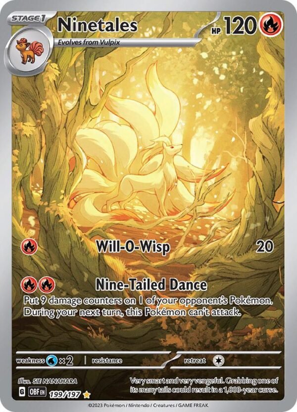 Ninetales -199/197 Holofoil SV03: Obsidian Flames