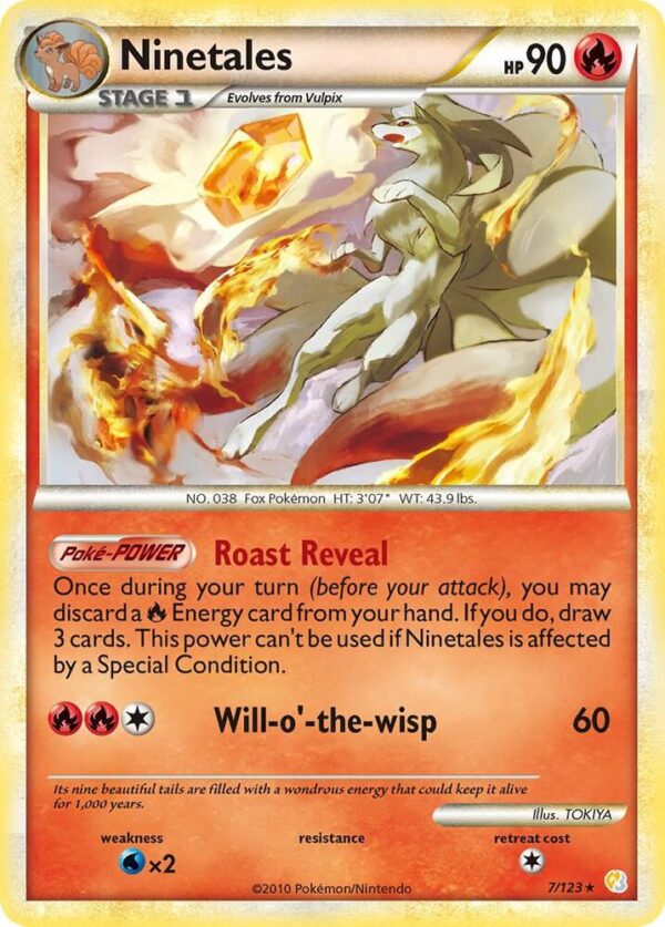 Ninetales 7/123 Reverse Holofoil HeartGold SoulSilver