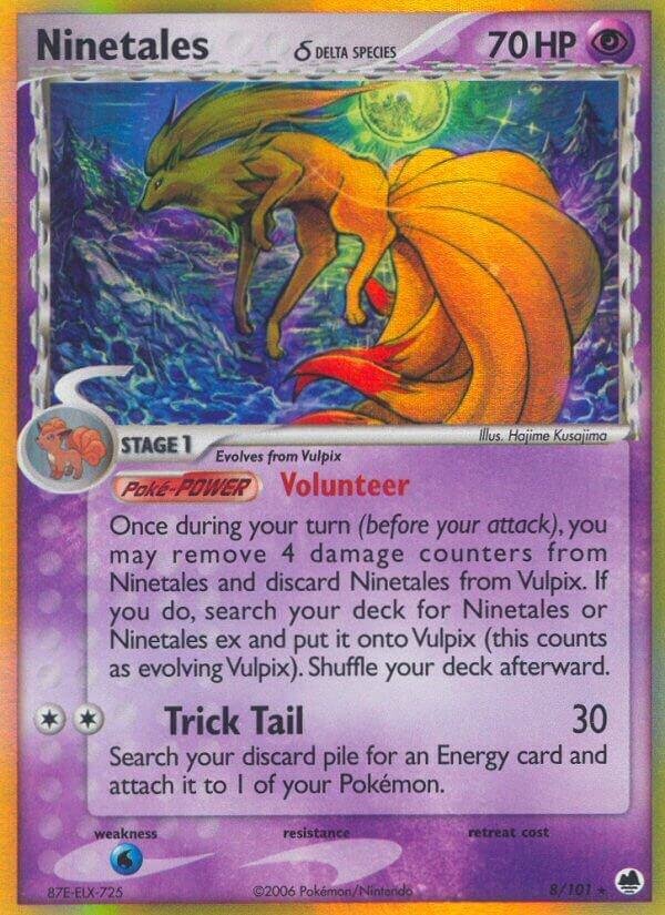 Ninetales (Delta Species) 8/101 Holofoil Dragon Frontiers