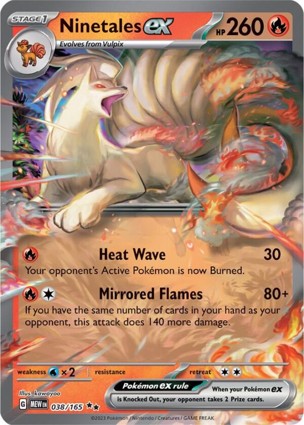 Ninetales ex 038/165 Holofoil SV: Scarlet & Violet 151 Ninetales ex 038/165 Holofoil SV: Scarlet & Violet 151