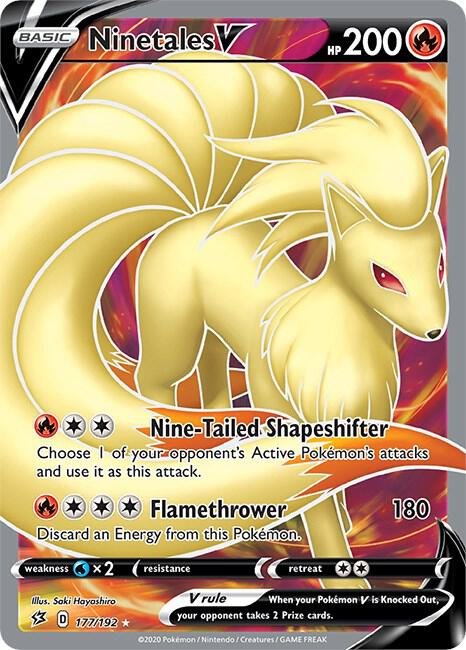 Ninetales V (Full Art) 177/192 Holofoil SWSH02: Rebel Clash Ninetales V (Full Art) 177/192 Holofoil SWSH02: Rebel Clash