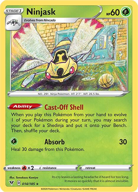 Ninjask 014/185 Normal SWSH04: Vivid Voltage