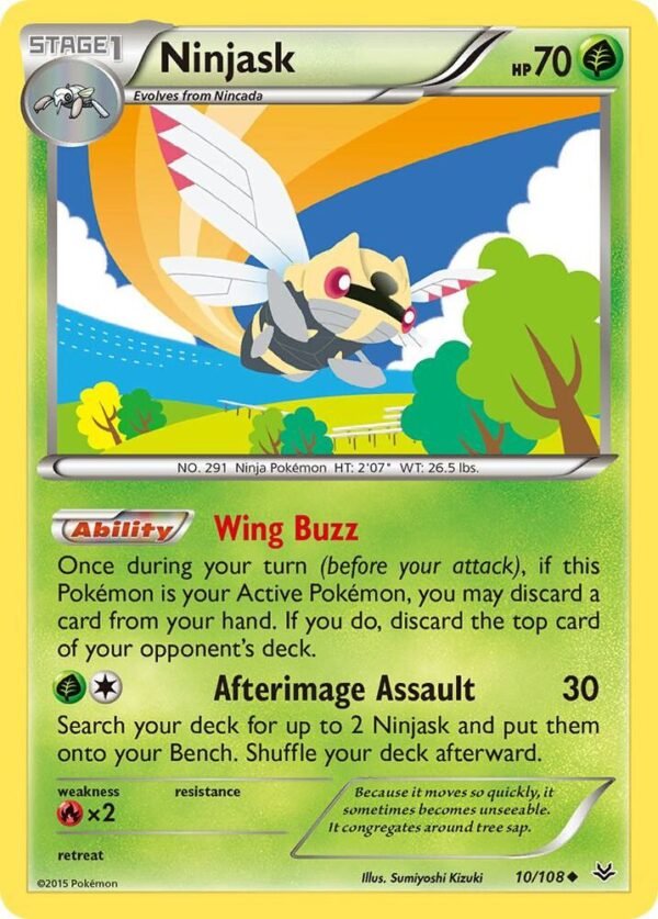 Ninjask 10/108 Normal XY – Roaring Skies Ninjask 10/108 Normal XY – Roaring Skies