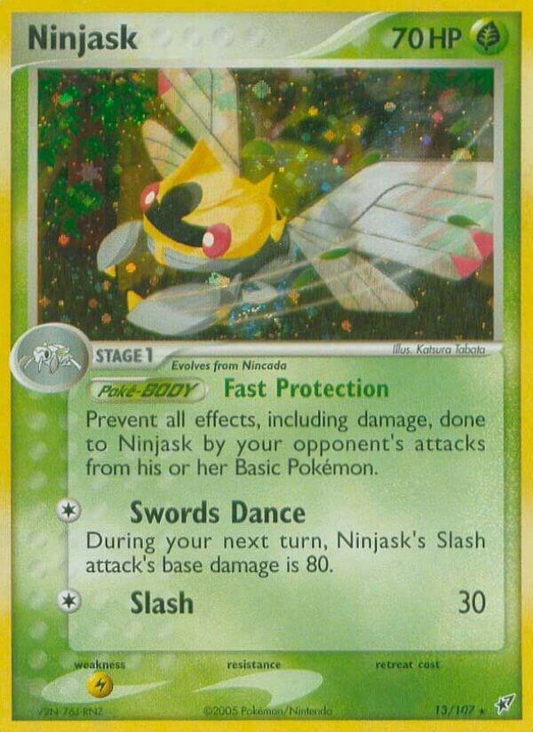 Ninjask 13/107 Reverse Holofoil Deoxys Ninjask 13/107 Reverse Holofoil Deoxys
