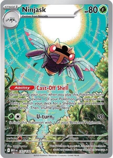 Ninjask 137/132 Holofoil ME01: Mega Evolution