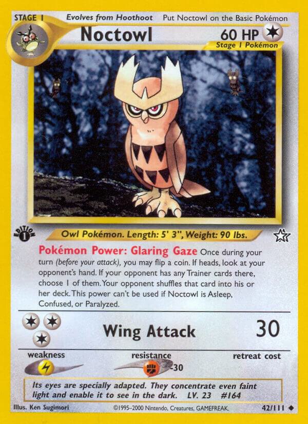 Noctowl 042/111 1st Edition Neo Genesis