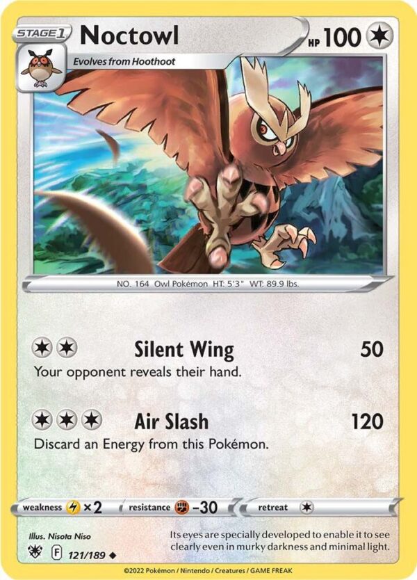 Noctowl 121/189 Normal SWSH10: Astral Radiance Noctowl 121/189 Normal SWSH10: Astral Radiance