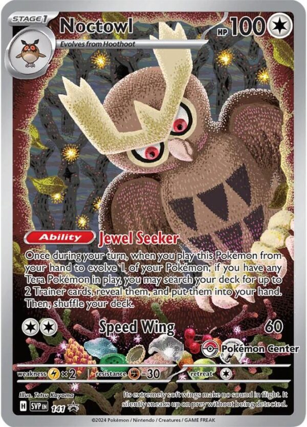 Noctowl 141 (Pokemon Center Exclusive) Holofoil SV: Scarlet & Violet Promo Cards