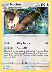 Noctowl | 144/202 | Reverse Holofoil | SWSH01: Sword & Shield Base Set