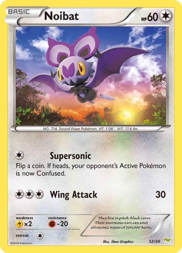 Noibat (#12) 12/30 Normal XY Trainer Kit: Sylveon & Noivern