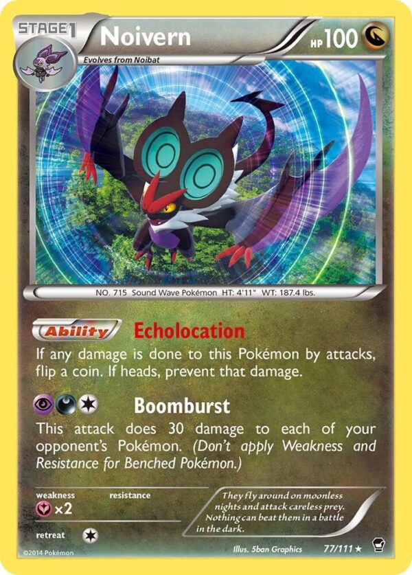 Noivern 77/111 Reverse Holofoil XY – Furious Fists Noivern 77/111 Reverse Holofoil XY – Furious Fists
