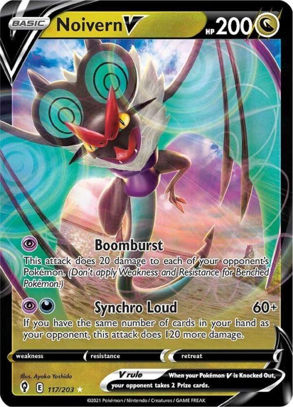 Noivern V 117/203 Holofoil SWSH07: Evolving Skies Noivern V 117/203 Holofoil SWSH07: Evolving Skies