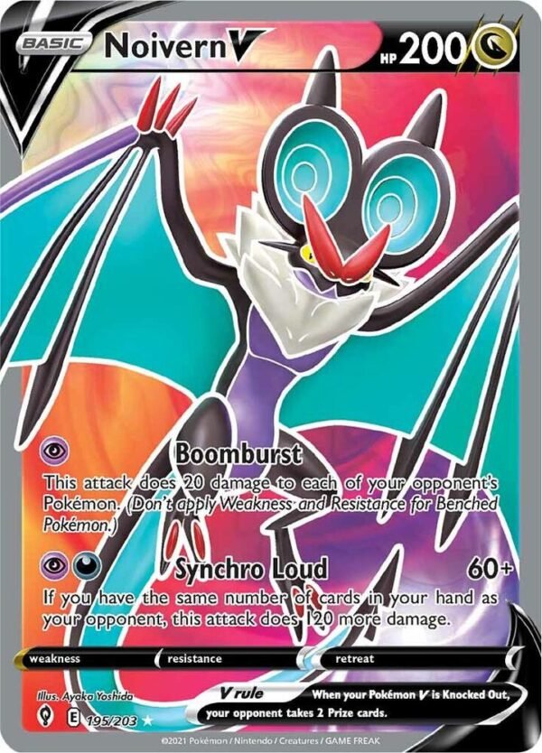Noivern V (Full Art) 195/203 Holofoil SWSH07: Evolving Skies Noivern V (Full Art) 195/203 Holofoil SWSH07: Evolving Skies