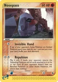 Nosepass | 18/109 | Normal | Ruby and Sapphire