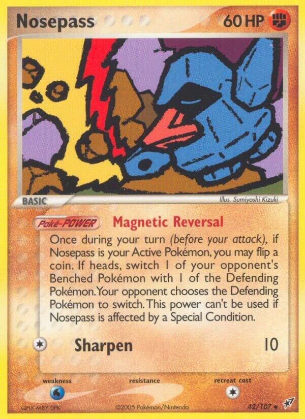 Nosepass 42/107 Reverse Holofoil Deoxys Nosepass 42/107 Reverse Holofoil Deoxys
