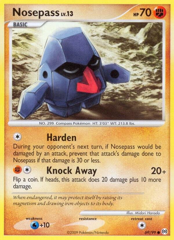 Nosepass 69/99 Reverse Holofoil Arceus