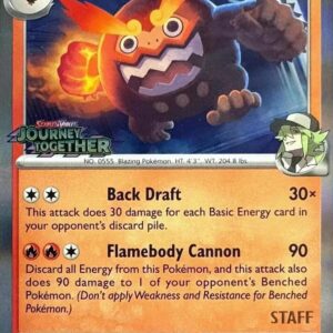 N’s Darmanitan 181 (Prerelease) [Staff] Holofoil SV: Scarlet & Violet Promo Cards