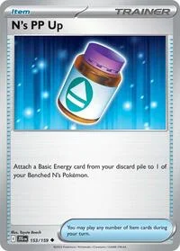 N's PP Up | 153/159 | Reverse Holofoil | SV09: Journey Together