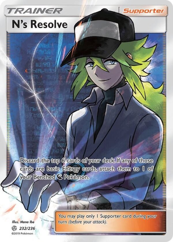 N’s Resolve (Full Art) 232/236 Holofoil SM – Cosmic Eclipse N’s Resolve (Full Art) 232/236 Holofoil SM – Cosmic Eclipse
