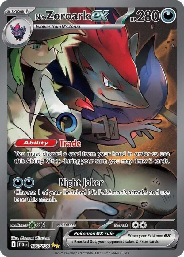 N’s Zoroark ex 185/159 Holofoil SV09: Journey Together