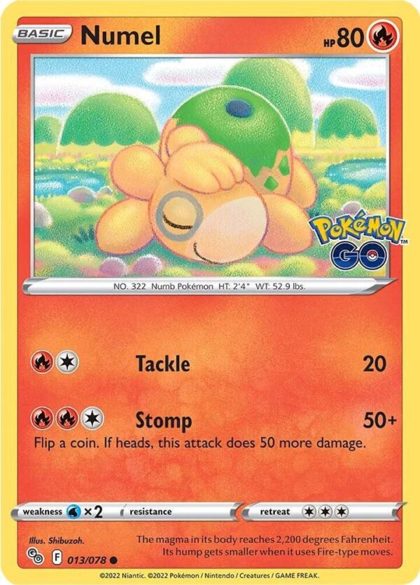 Numel 013/078 Normal Pokemon GO