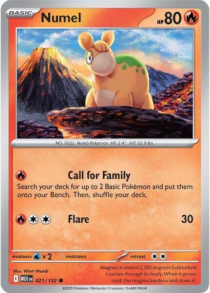 Numel 021/132 Normal ME01: Mega Evolution Numel 021/132 Normal ME01: Mega Evolution