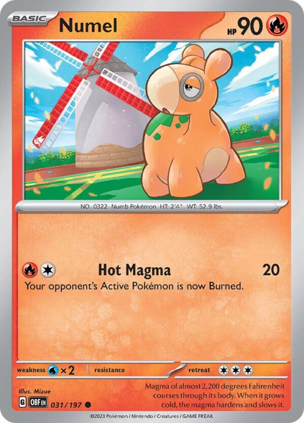 Numel 031/197 Reverse Holofoil SV03: Obsidian Flames Numel 031/197 Reverse Holofoil SV03: Obsidian Flames