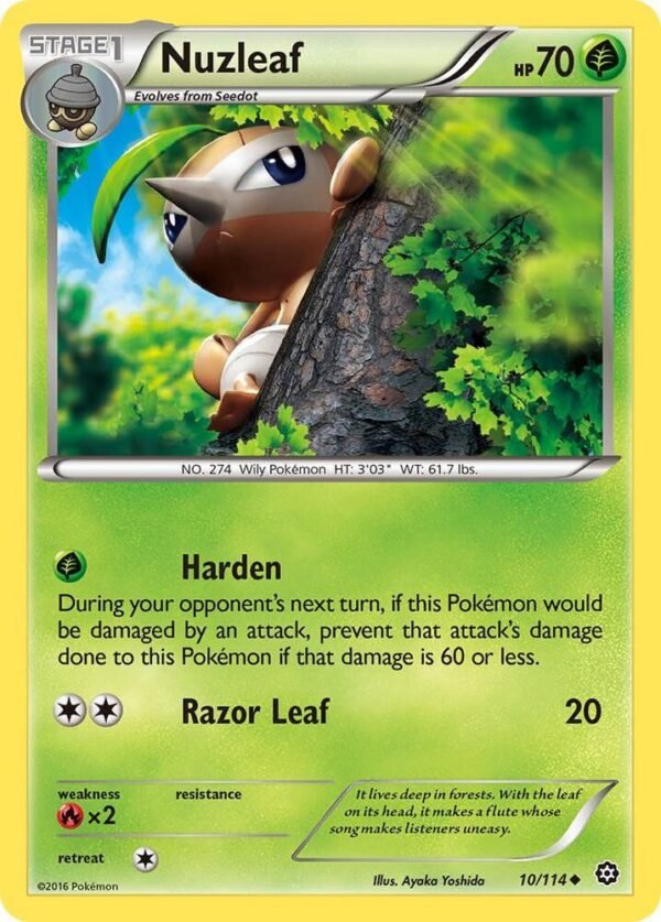 Nuzleaf 10/114 Normal XY – Steam Siege