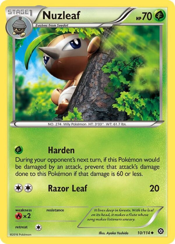 Nuzleaf 10/114 Reverse Holofoil XY – Steam Siege