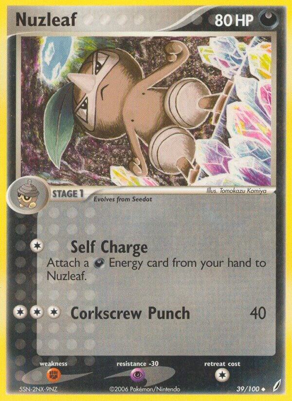 Nuzleaf 39/100 Reverse Holofoil Crystal Guardians Nuzleaf 39/100 Reverse Holofoil Crystal Guardians