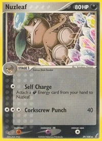 Nuzleaf | 39/100 | Reverse Holofoil | Crystal Guardians