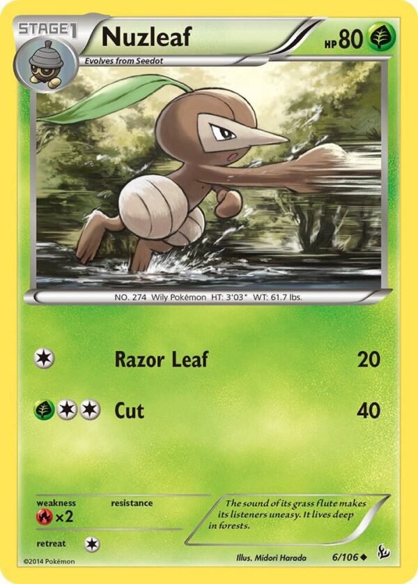 Nuzleaf 6/106 Normal XY – Flashfire