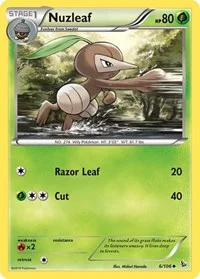 Nuzleaf | 6/106 | Reverse Holofoil | XY - Flashfire