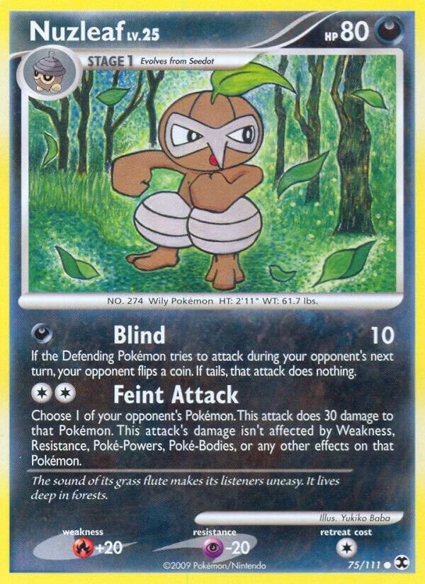 Nuzleaf 75/111 Reverse Holofoil Rising Rivals