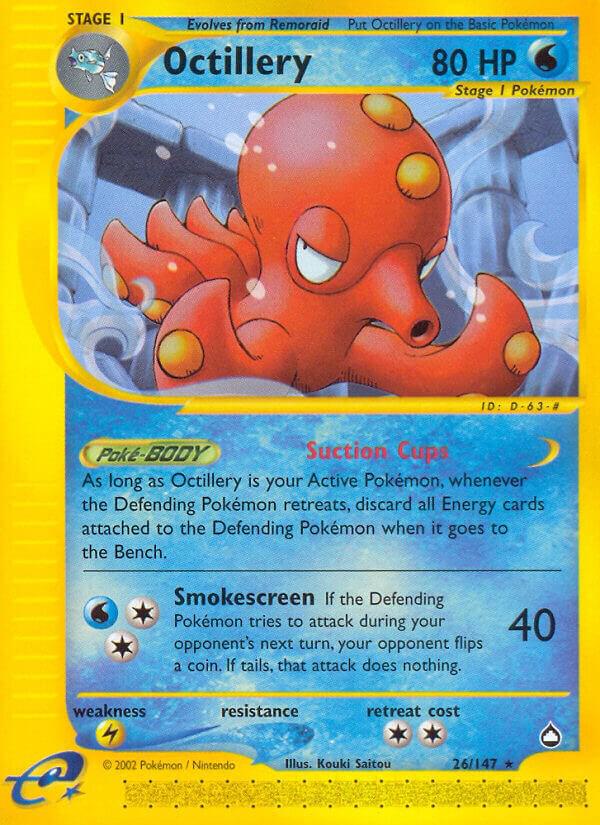 Octillery 026/147 Reverse Holofoil Aquapolis