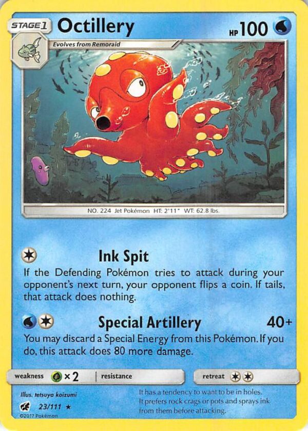Octillery 23/111 Normal SM – Crimson Invasion Octillery 23/111 Normal SM – Crimson Invasion