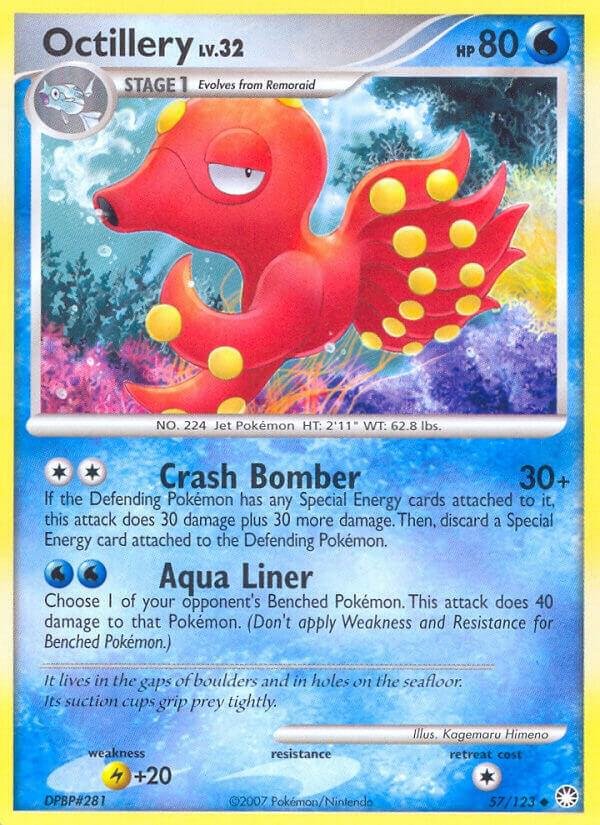 Octillery 57/123 Reverse Holofoil Mysterious Treasures