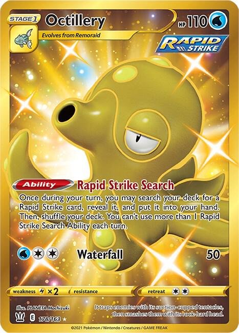 Octillery (Secret) 178/163 Holofoil SWSH05: Battle Styles Octillery (Secret) 178/163 Holofoil SWSH05: Battle Styles