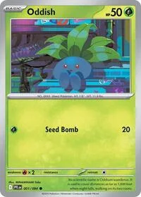Oddish | 001/094 | Reverse Holofoil | ME02: Phantasmal Flames