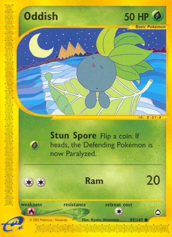 Oddish 097/147 Reverse Holofoil Aquapolis