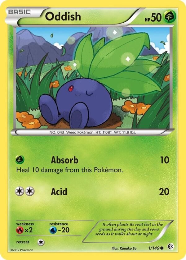 Oddish 1/149 Reverse Holofoil Boundaries Crossed Oddish 1/149 Reverse Holofoil Boundaries Crossed