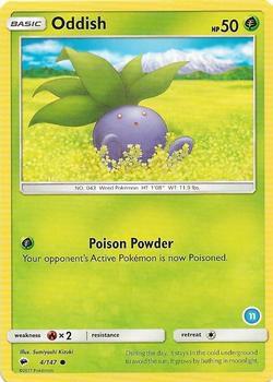 Oddish (11) 4/147 Normal SM Trainer Kit: Alolan Sandslash & Alolan Ninetales Oddish (11) 4/147 Normal SM Trainer Kit: Alolan Sandslash & Alolan Ninetales