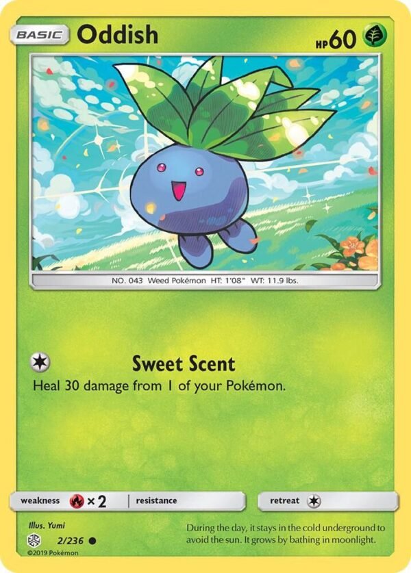 Oddish 2/236 Reverse Holofoil SM – Cosmic Eclipse
