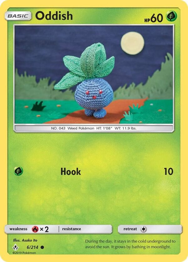 Oddish (6) 6/214 Normal SM – Unbroken Bonds Oddish (6) 6/214 Normal SM – Unbroken Bonds