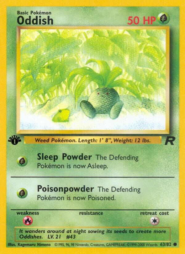 Oddish 63/82 Unlimited Team Rocket Oddish 63/82 Unlimited Team Rocket