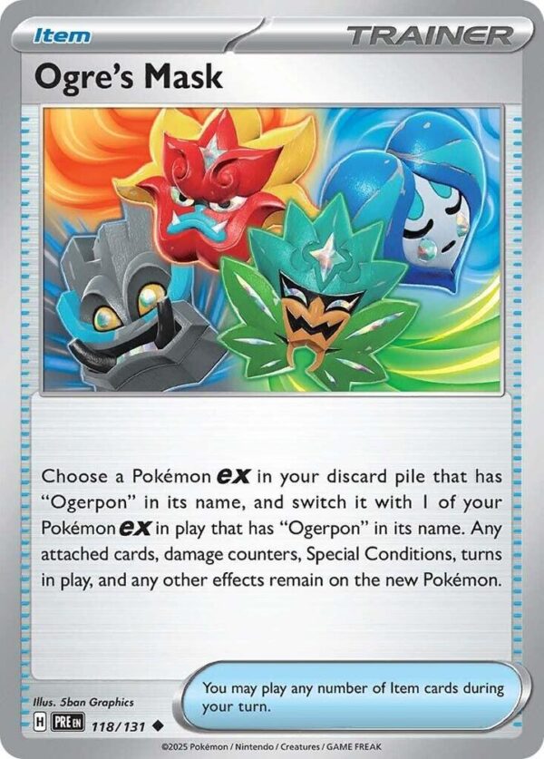 Ogre’s Mask 118/131 Normal SV: Prismatic Evolutions Ogre’s Mask 118/131 Normal SV: Prismatic Evolutions