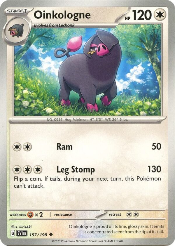 Oinkologne 157/198 Normal SV01: Scarlet & Violet Base Set