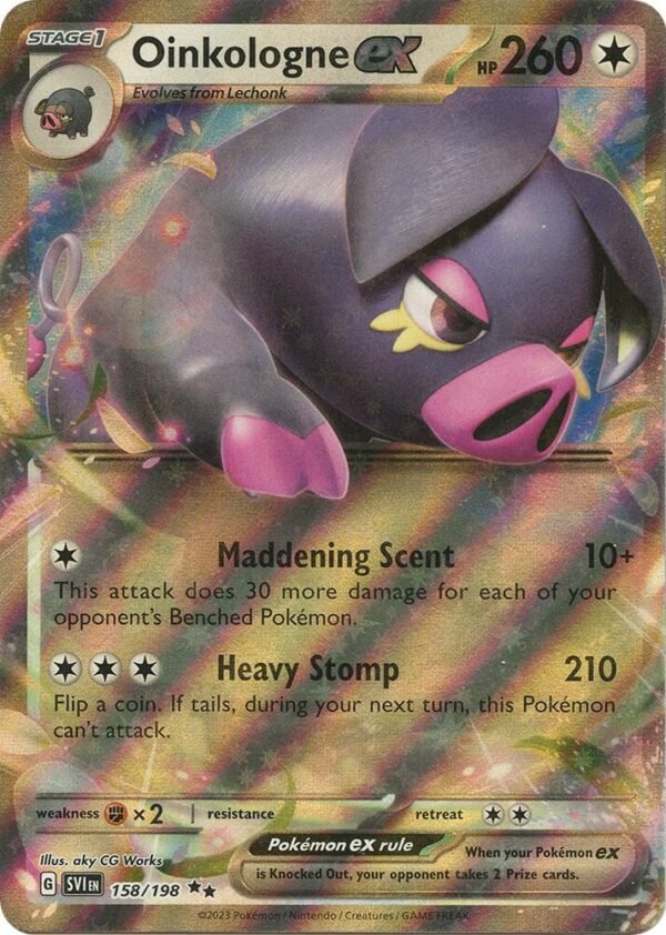 Oinkologne ex 158/198 Holofoil SV01: Scarlet & Violet Base Set Oinkologne ex 158/198 Holofoil SV01: Scarlet & Violet Base Set