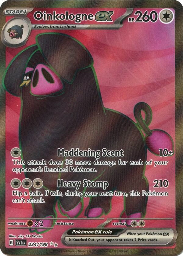 Oinkologne ex 234/198 Holofoil SV01: Scarlet & Violet Base Set Oinkologne ex 234/198 Holofoil SV01: Scarlet & Violet Base Set