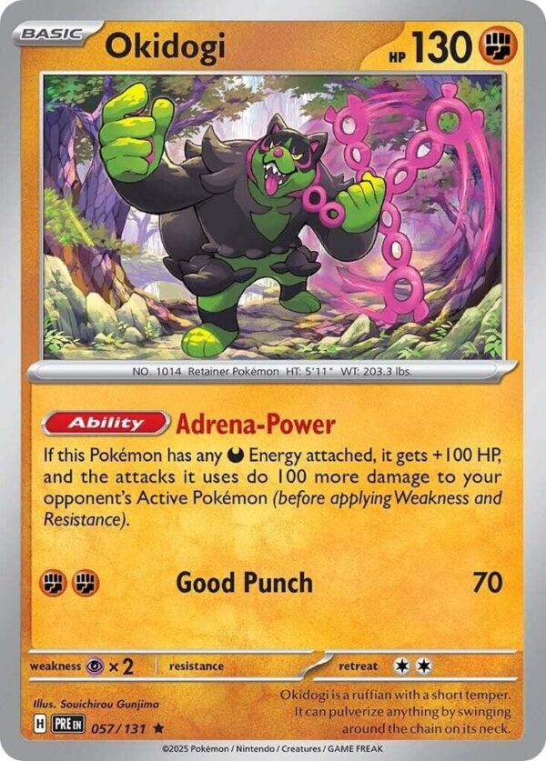 Okidogi 057/131 Reverse Holofoil SV: Prismatic Evolutions